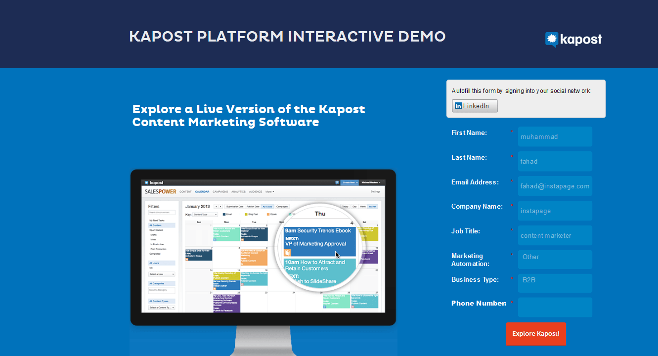 Kapost content marketing software