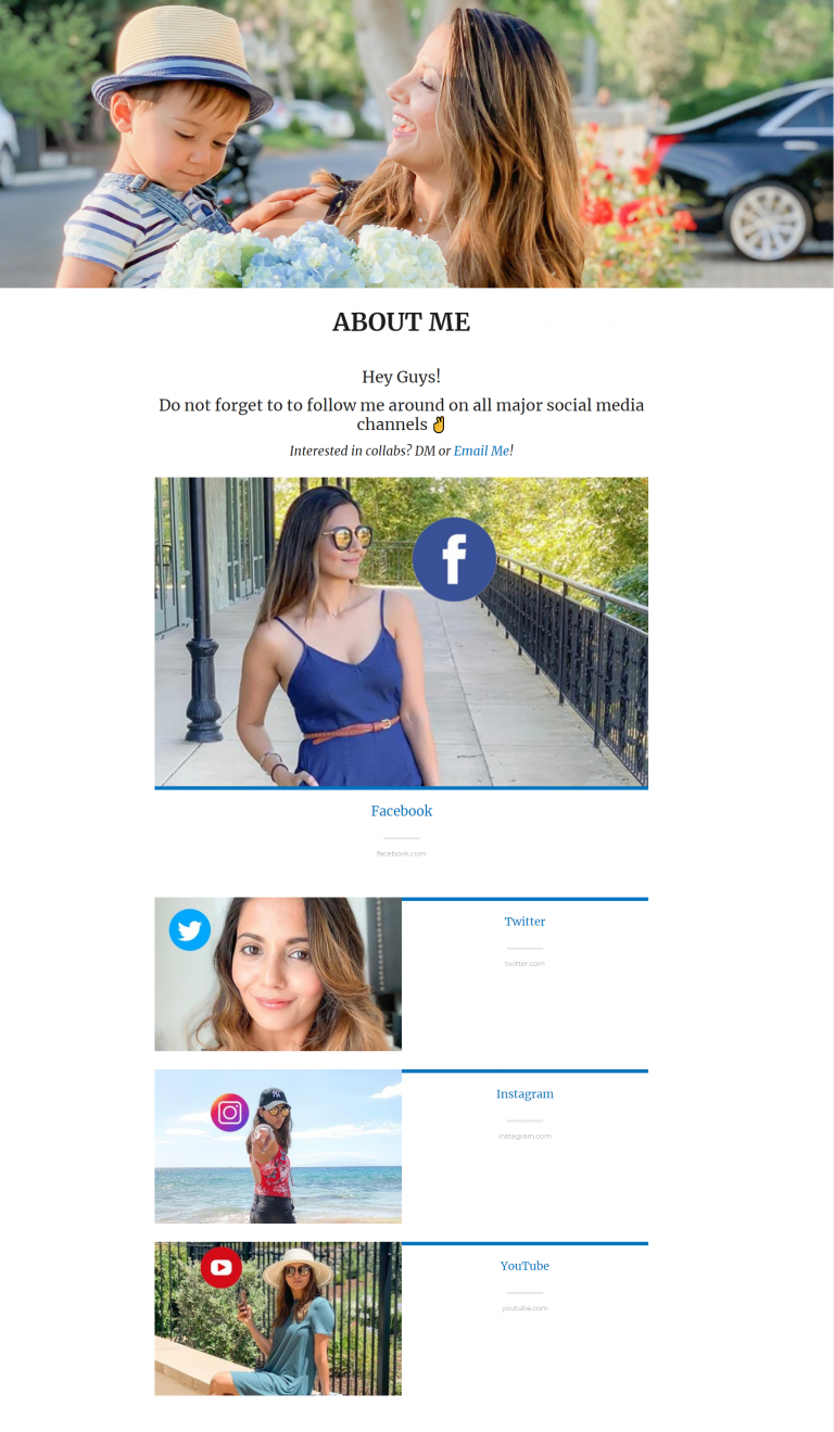 About me page template 10: Samui X