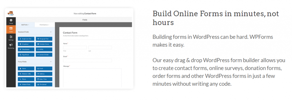 WPForms for WordPress Gutenberg Plugin.