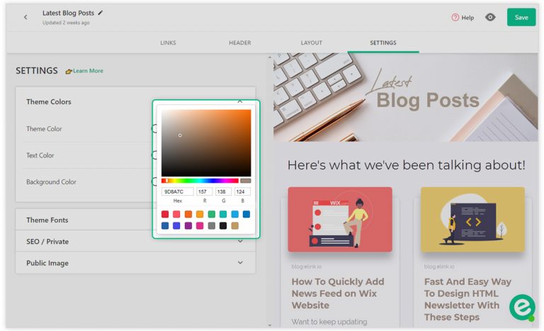 Design and customise your product page by adding colours, font etc