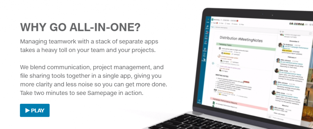 Samepage software as confluence alternative