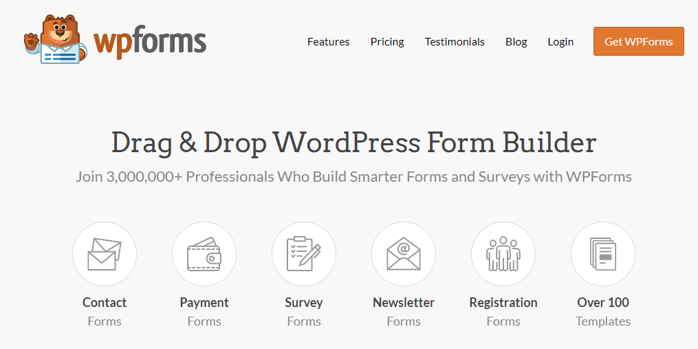 WPforms: Lead generation software