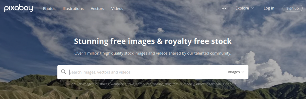 Pixabay: Free image hosting website