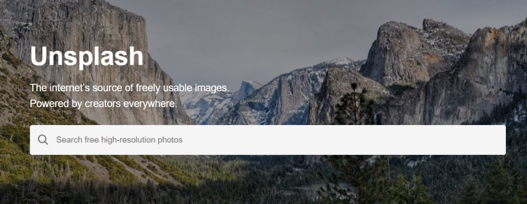 Unsplash: A tool for creating marketing collateral