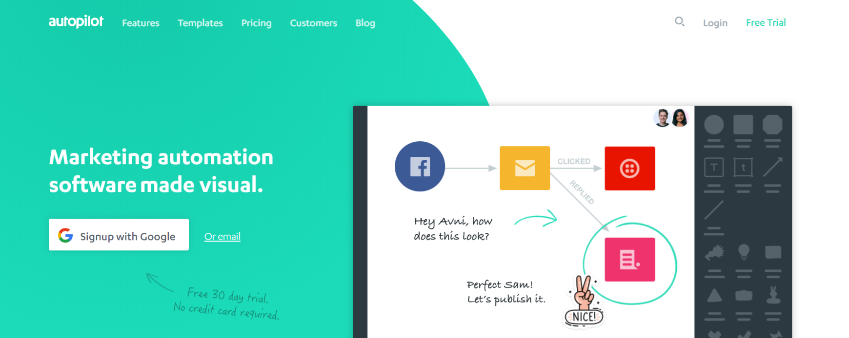 Autopilot: Online marketing automation tool