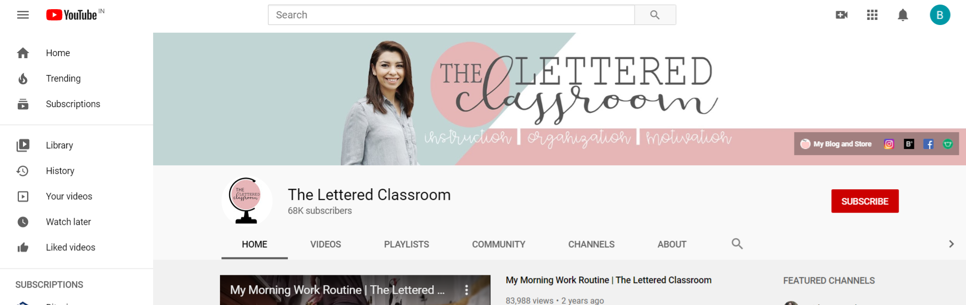 The lettered classroom: edtech youtube channel