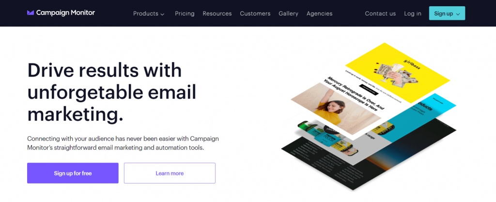 Campaign monitor: Email marketing software