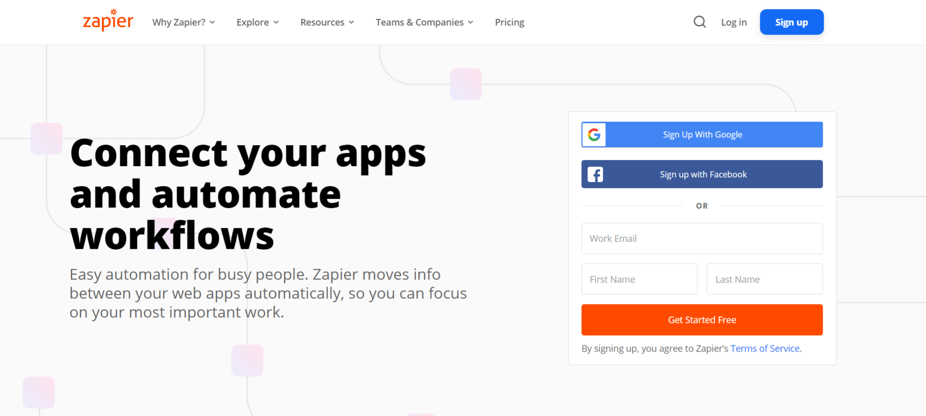 Zapier: Content marketing automation tool