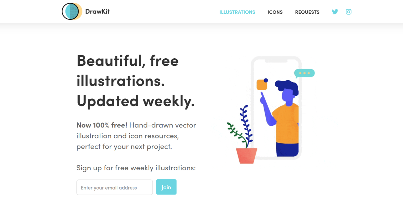 Drawkit: Free illustrations