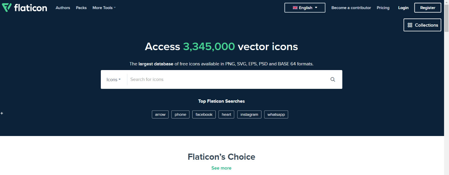 Flaticon: Free illustrations