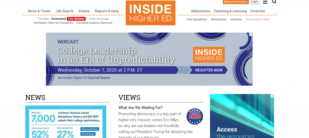 Insider higher ed: Educational blog