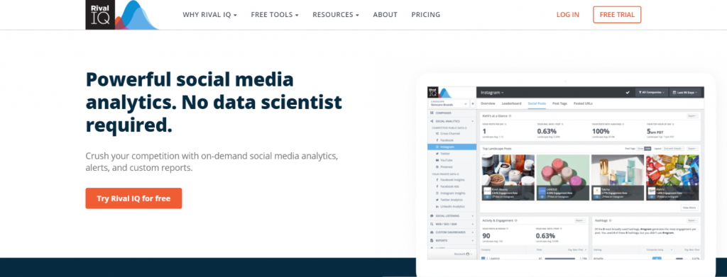 Rivaliq: Social media analytic tool