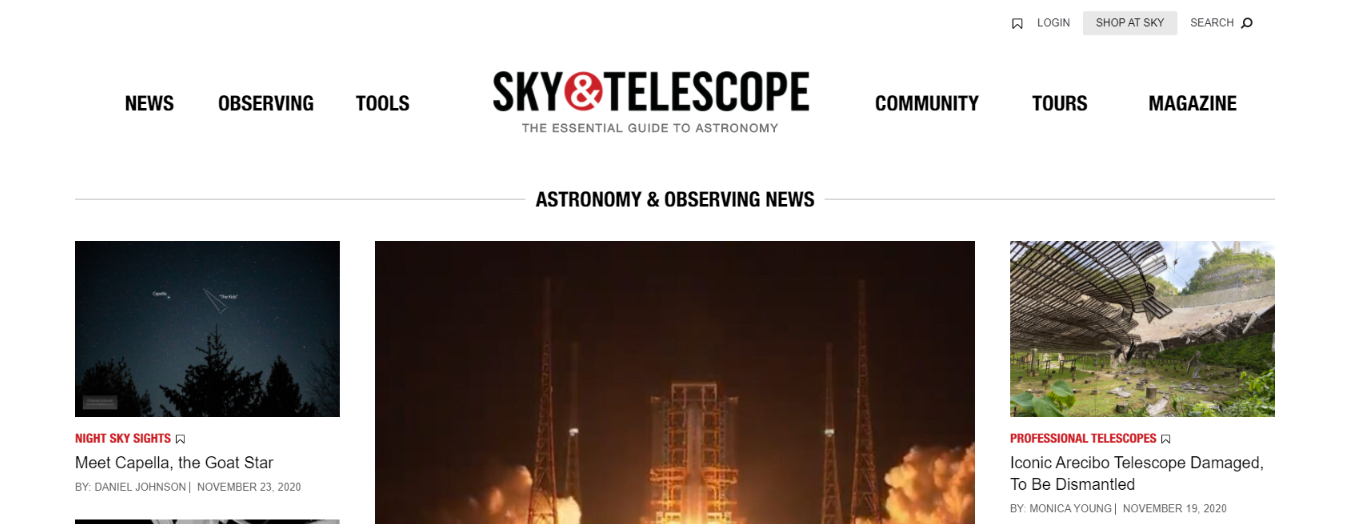 Sky and telescope magazine: Astronomy magazine and publication