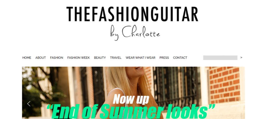 The fashion guitar; Fashion blog and website