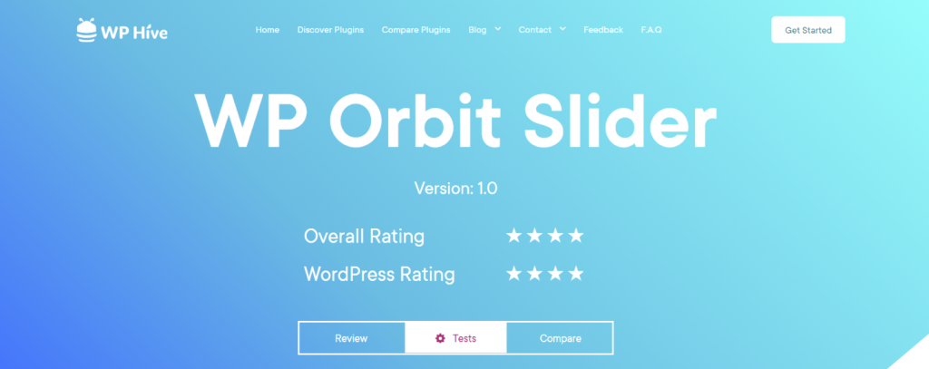 WP Orbit slider: WordPress slider and carousel plugin