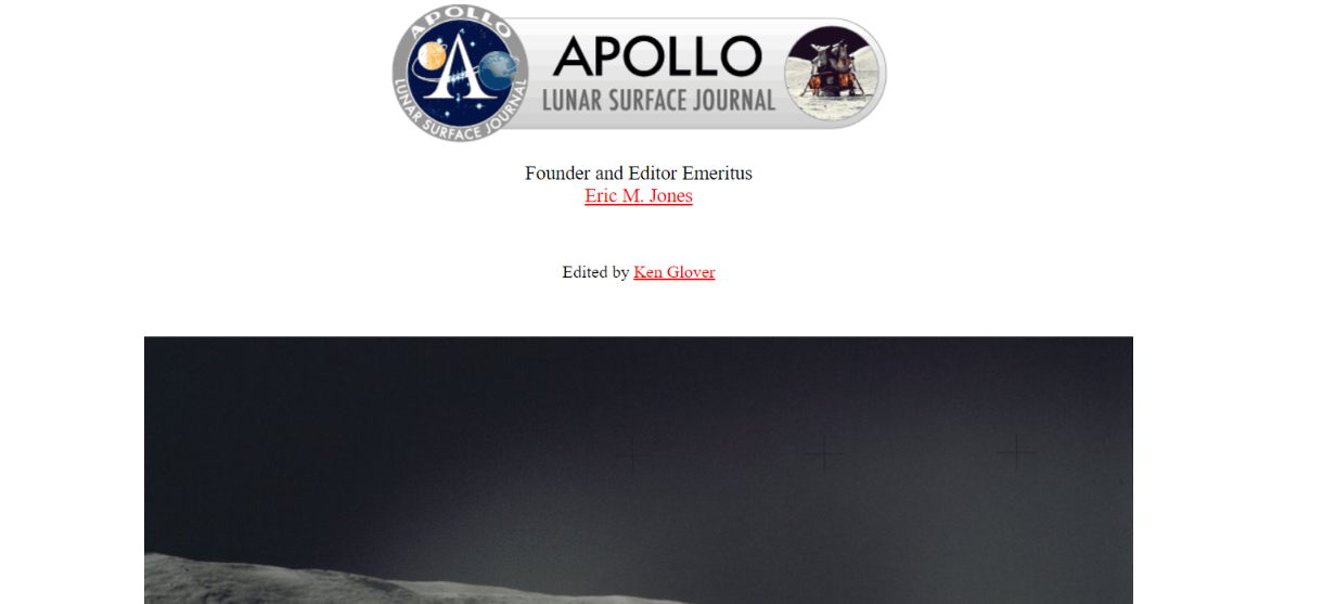 Apollo lunar surface journal: Astronomy magazine and publication