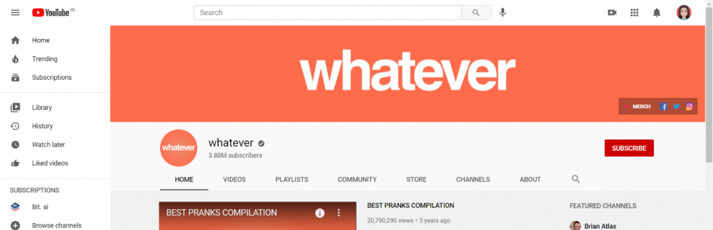 Whatever: Prank youtube channel