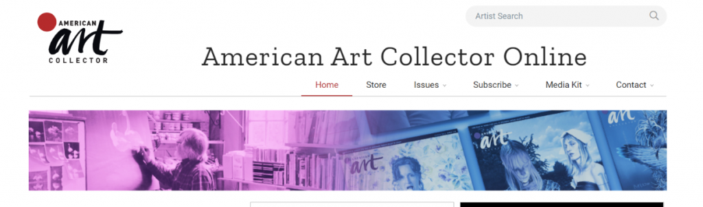 American art collector; Art magazine and publication