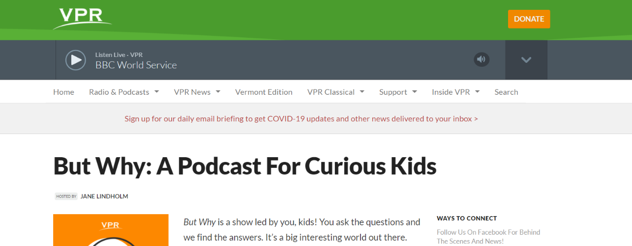 But why: Kids podcast