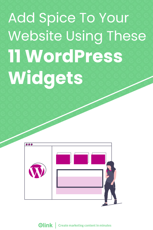 Wordpress widgets - pinterest