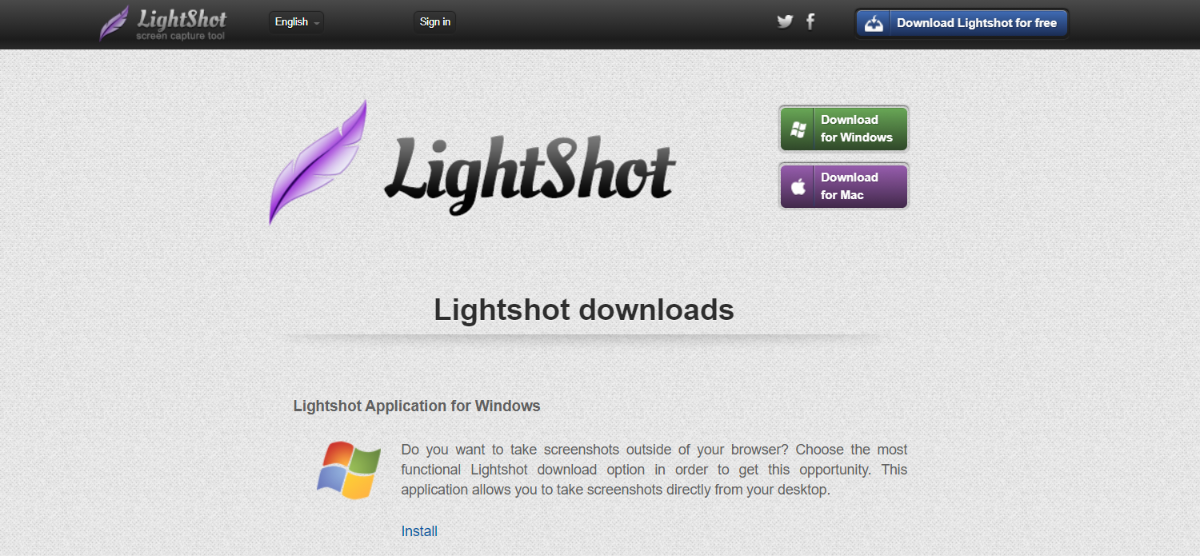 cant download lightshot screenshot