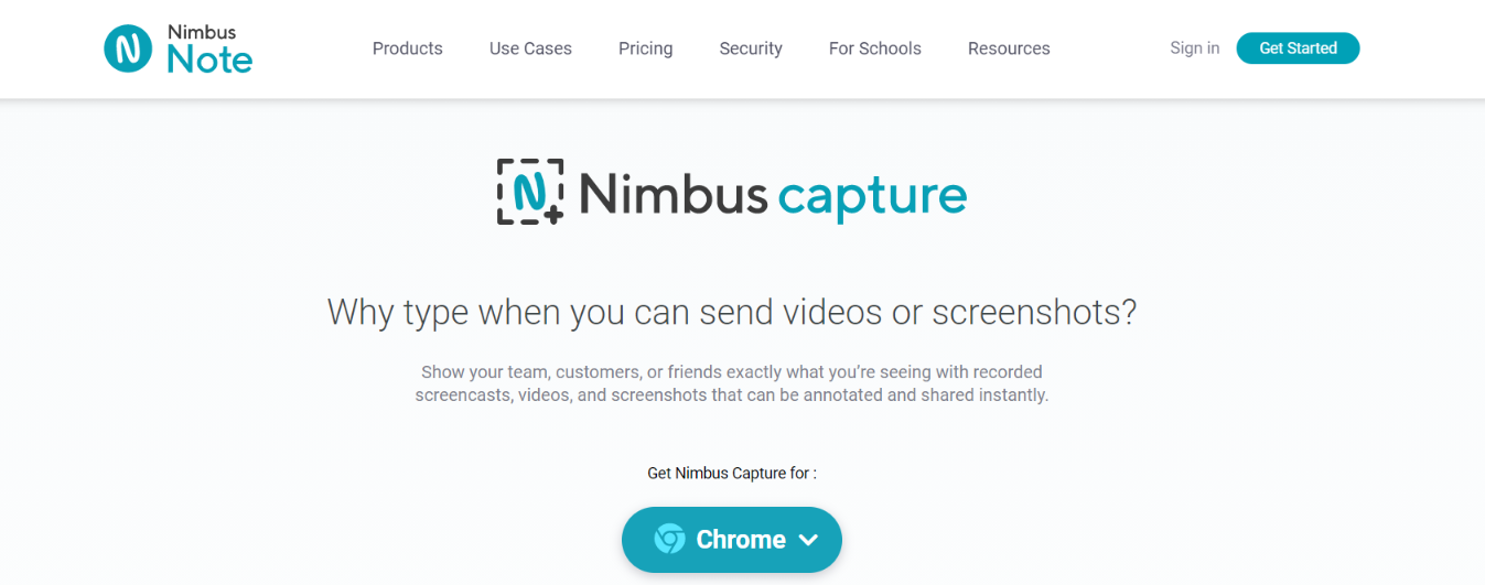 Nimbus screenshots: Screenshot extension