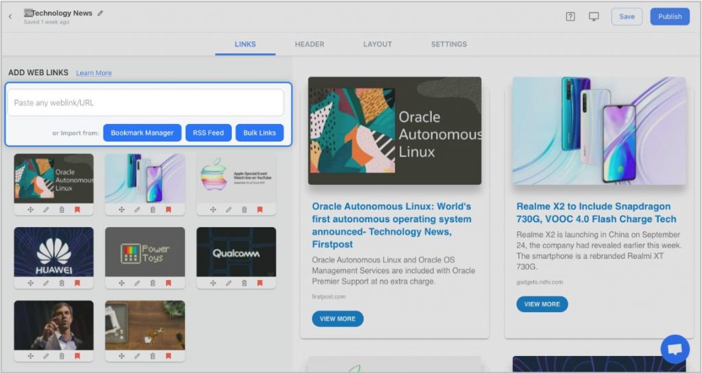 Add Content Links
