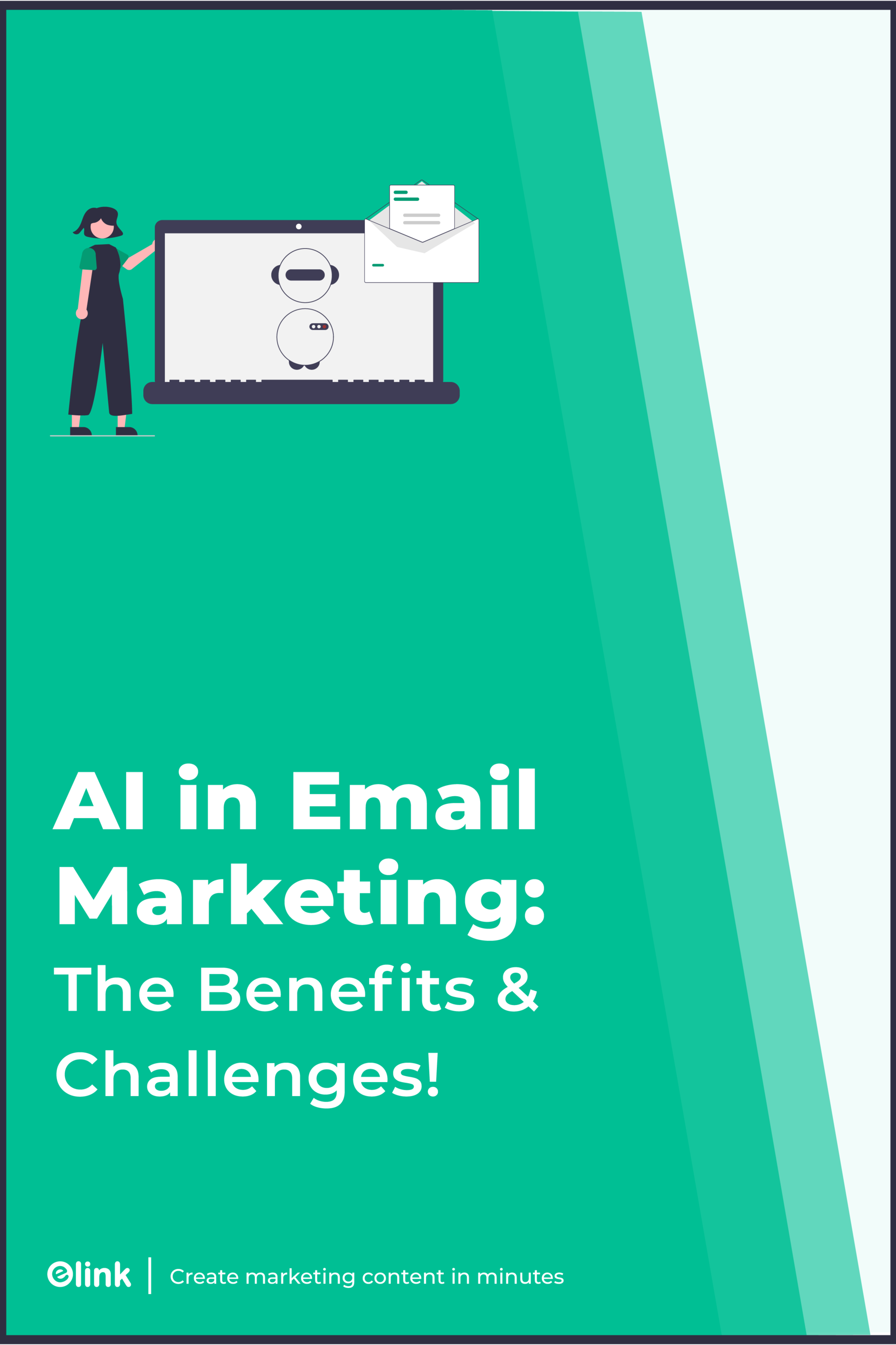 AI in email marketing pinterest  banner