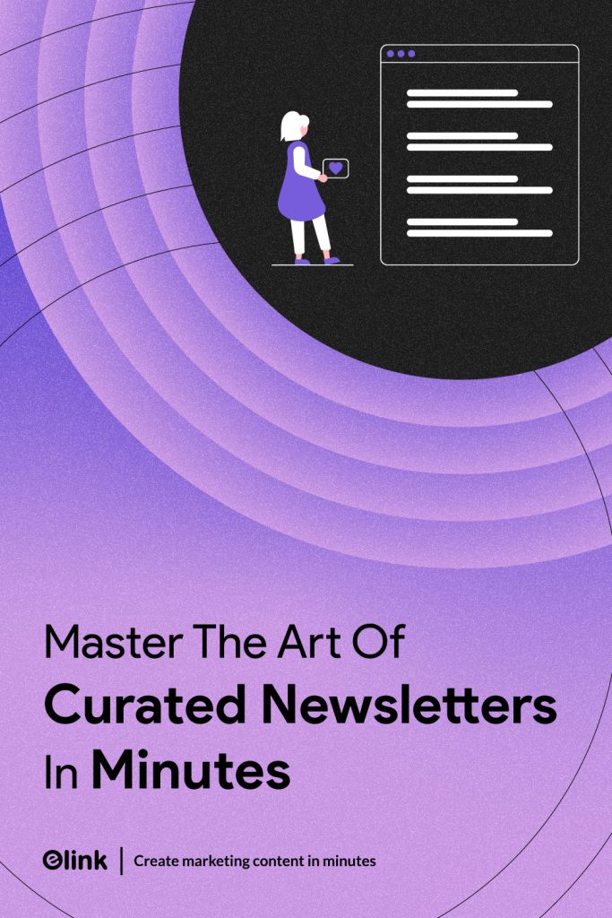 Create Beautiful Curated Newsletters- Pinterest Banner