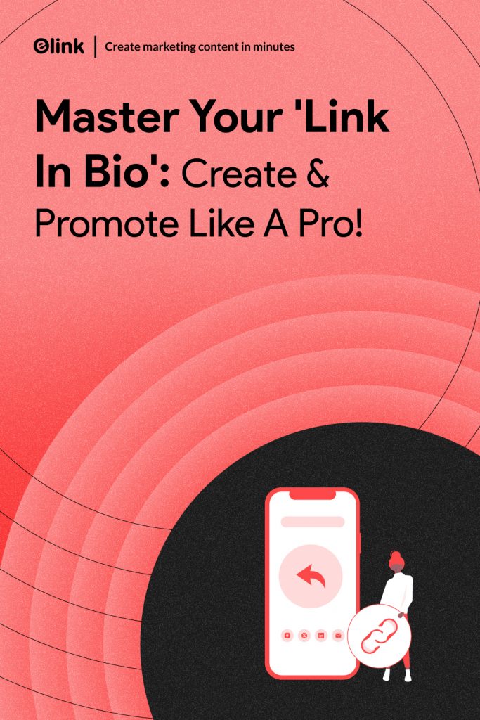 create link in bio and promote- Pinterest