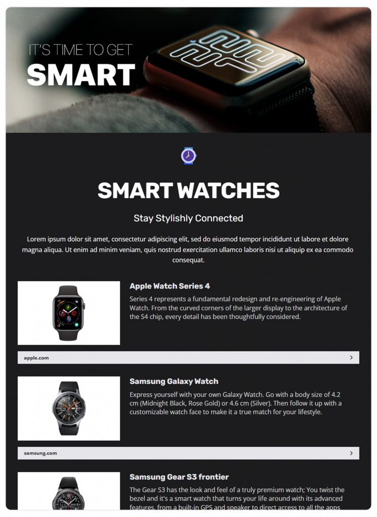 latest product newsletter template