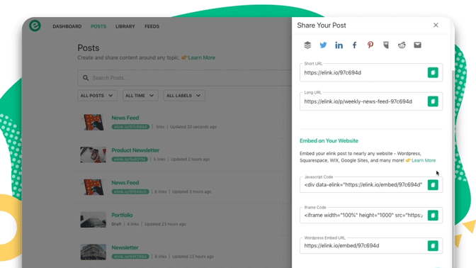 Publish and Embed on WordPress