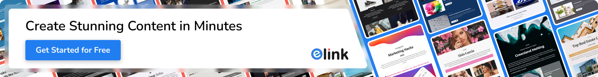 create stunning content with elink.io