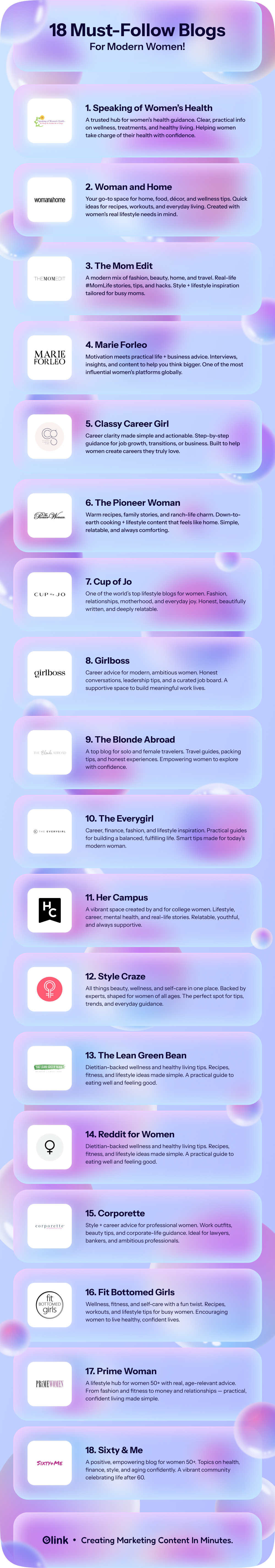 18 Women Blogs & Websites You Need to Follow!