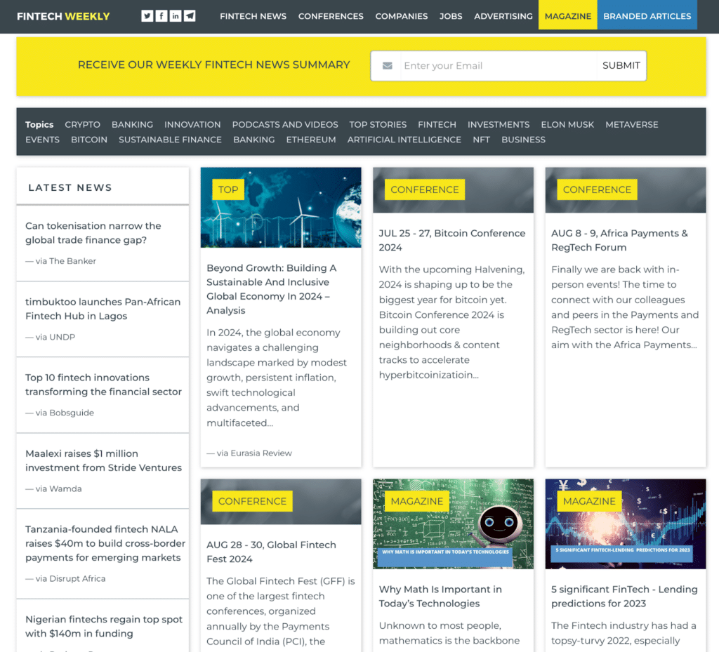 Fintech- Top Fintech Sites to check