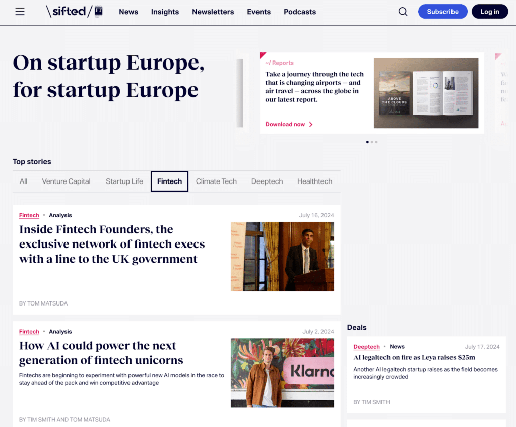 sifted fintech- Top Fintech Sites
