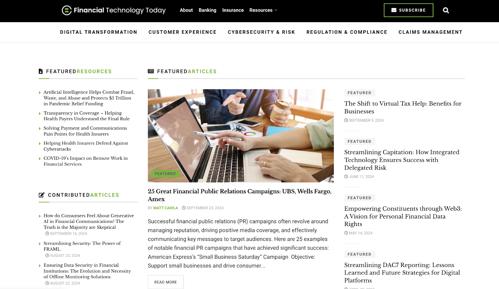 fintech today- Top Fintech Sites