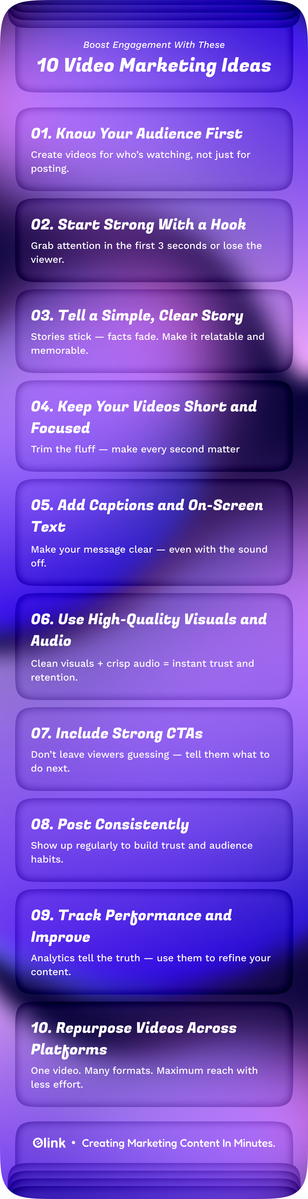 video marketing strategies- Infographic