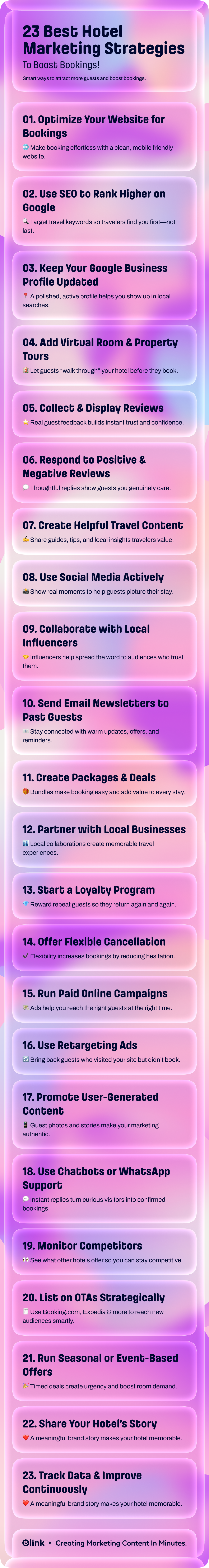 hotel marketing strategies- Infographic