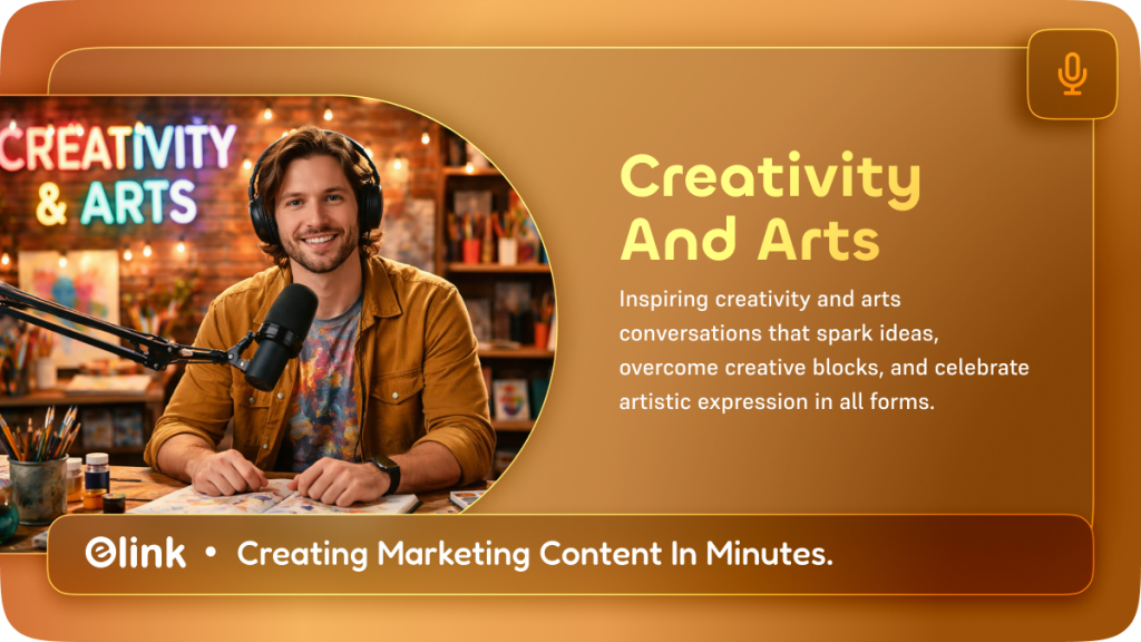 Creativity and Arts Podcasts Ideas