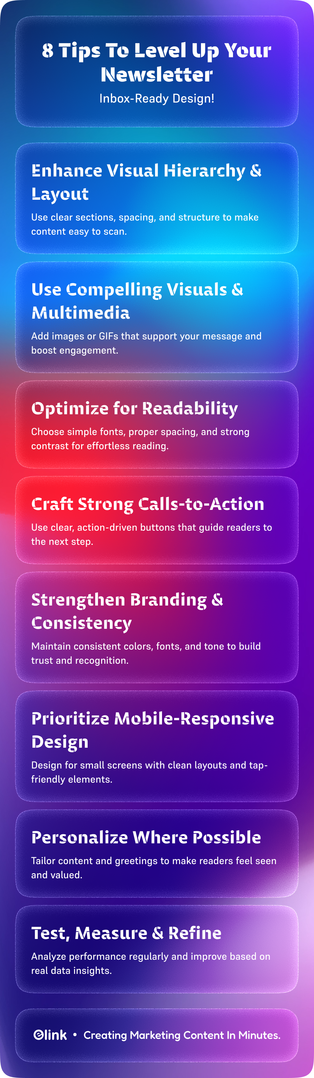 8 tips to level up your newsletters