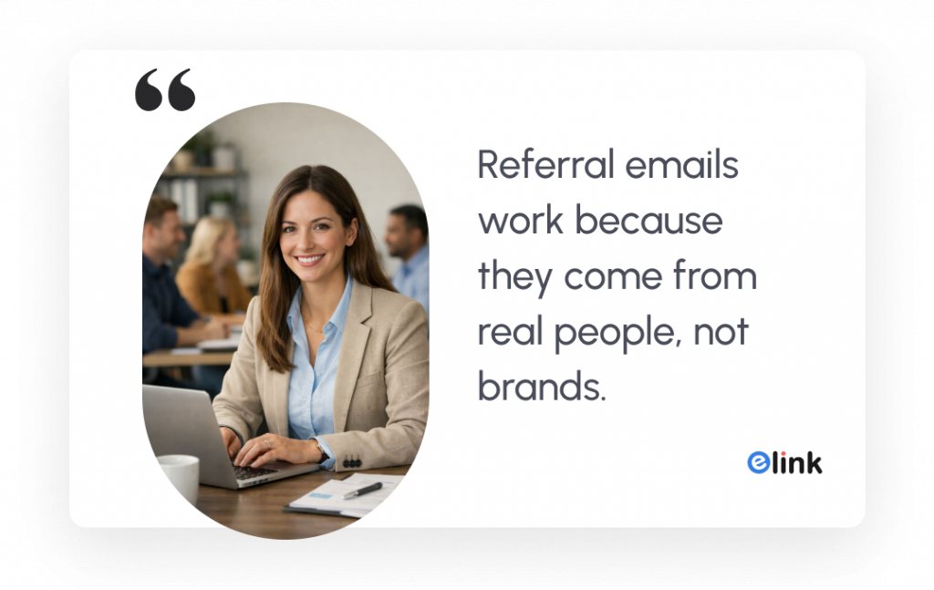 Referral emails quote