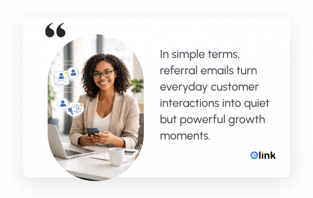 Referral emails related quote