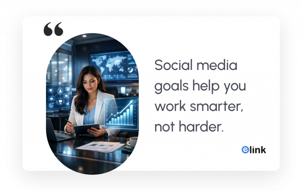 Quote on social media goals