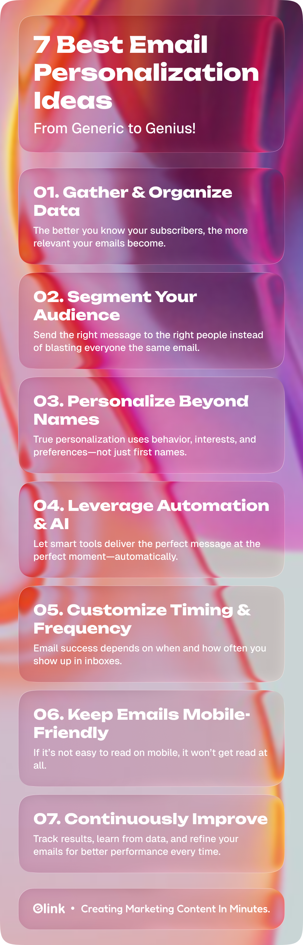 email personalization ideas- infographic