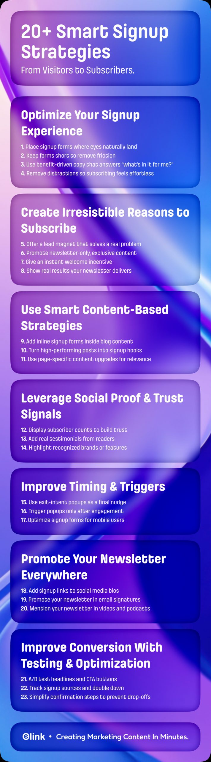 Smart Ways to Boost Your Newsletter Signups- Infographic