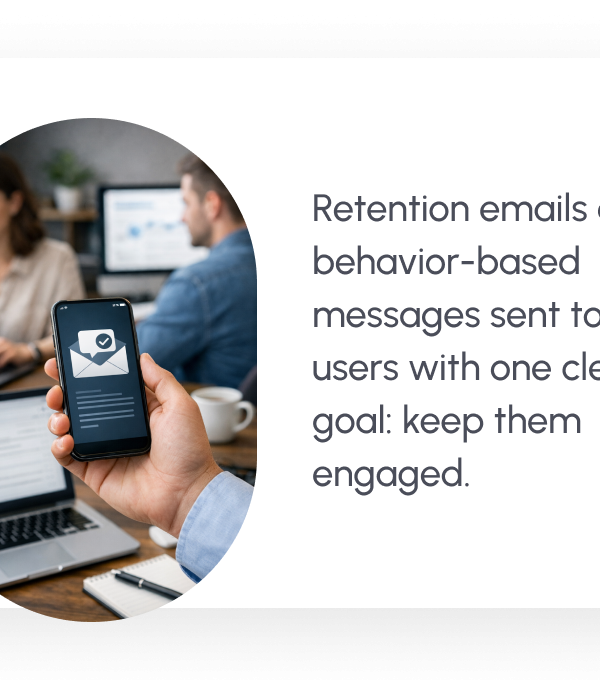 retention emails are behaviour-based messages sent to users with one clear goal: keep them engaged