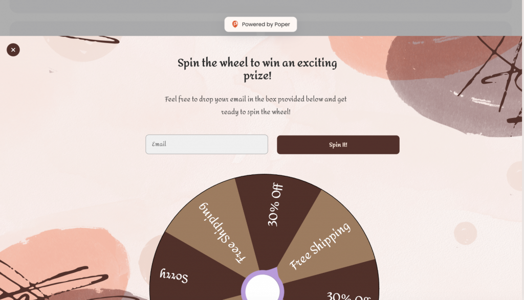 The Spin-to-Win (Gamified) Pop-Up