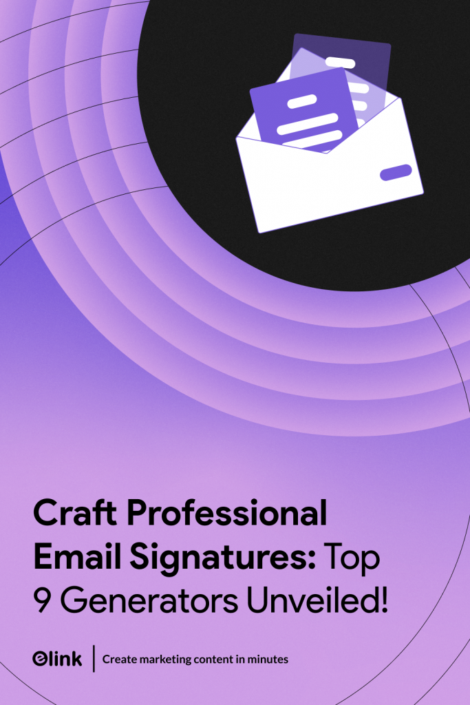 Email Signature Generator Tools - Pinterest Banner
